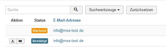 Joomla DSGVO - Ratgeber und Anleitung. Übersicht Anfragen und Statusprüfung.