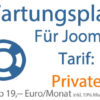 Wartungsplan Joomla - Tarif Private